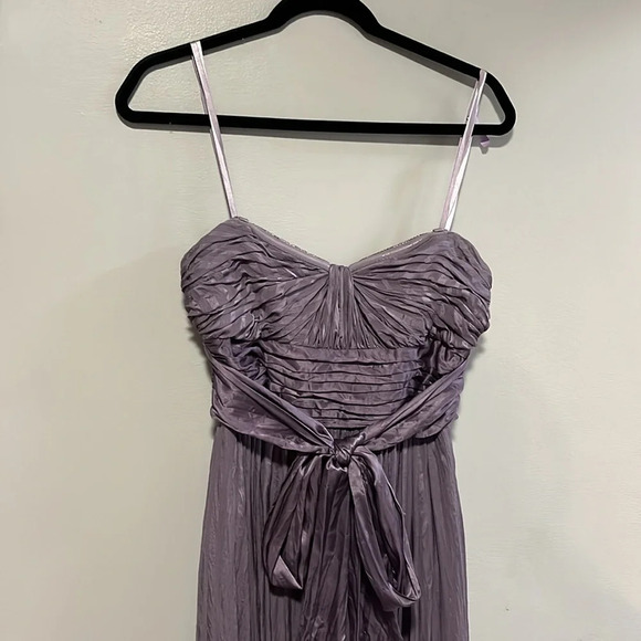 BCBGMAXAZRIA ALICIA WISTERIA SILK STRAPLESS GOWN LUB6D989/L53 SIZE 2 - Picture 3 of 5